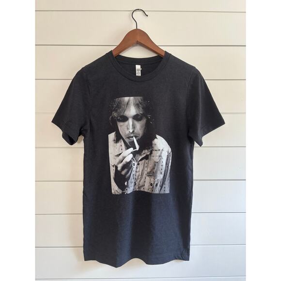 Tom Petty Graphic T-Shirt Black Men’s Small Rock Band Tee - Picture 3 of 8